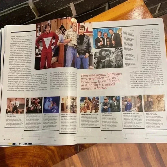 Entertainment Weekly Robin Williams Aug 2014 - Picture 4 of 6